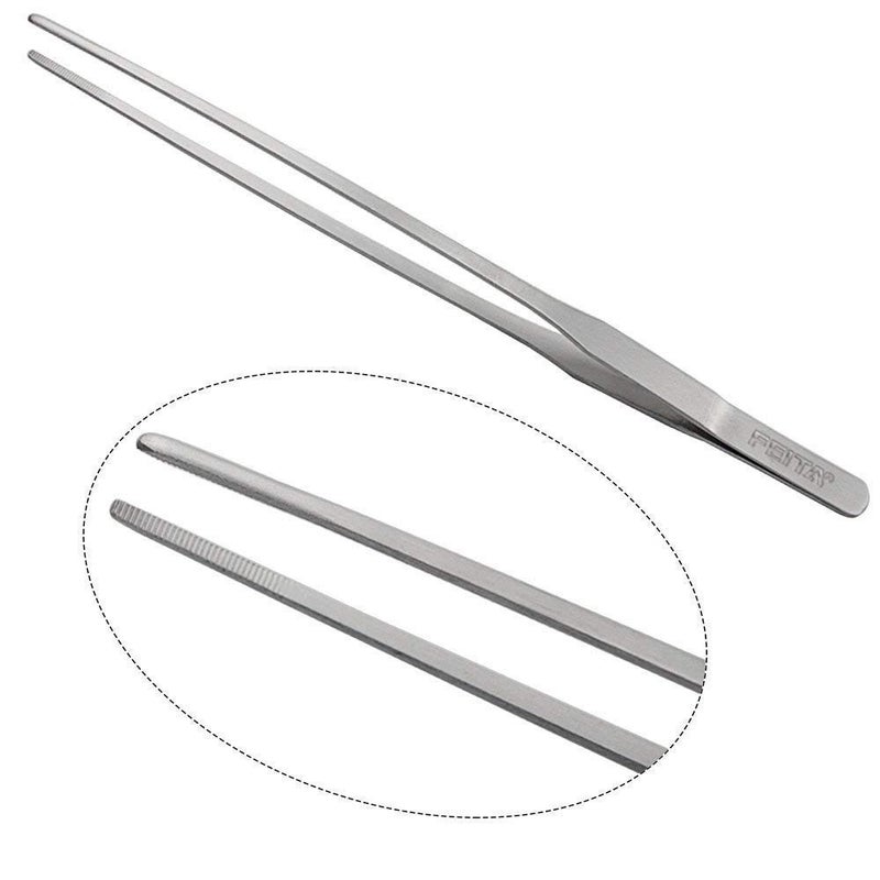FEITA Aquarium Tweezer Set - FEITA Long Stainless Steel Curved & Straight Aquarium Feeding Tweezers Scissors Maintenance Tools Kit (3 Pcs) - Image 3